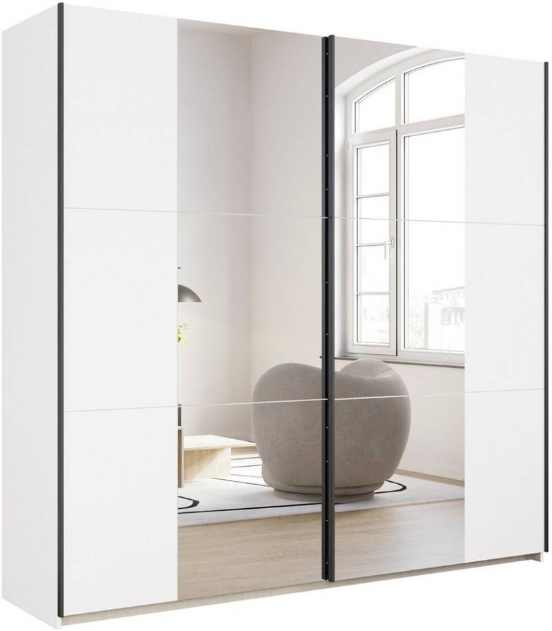 rauch Schwebetürenschrank Kleiderschrank Drehtürenschrank Schrank Garderobe KRONACH TOPSELLER (in 3 Ausstattungen BASIC/CLASSIC/PREMIUM, Breiten 131/175/218/261 cm) optional ohne, mit 1 oder 2 Spiegel, viel Stauraum MADE IN GERMANY von rauch