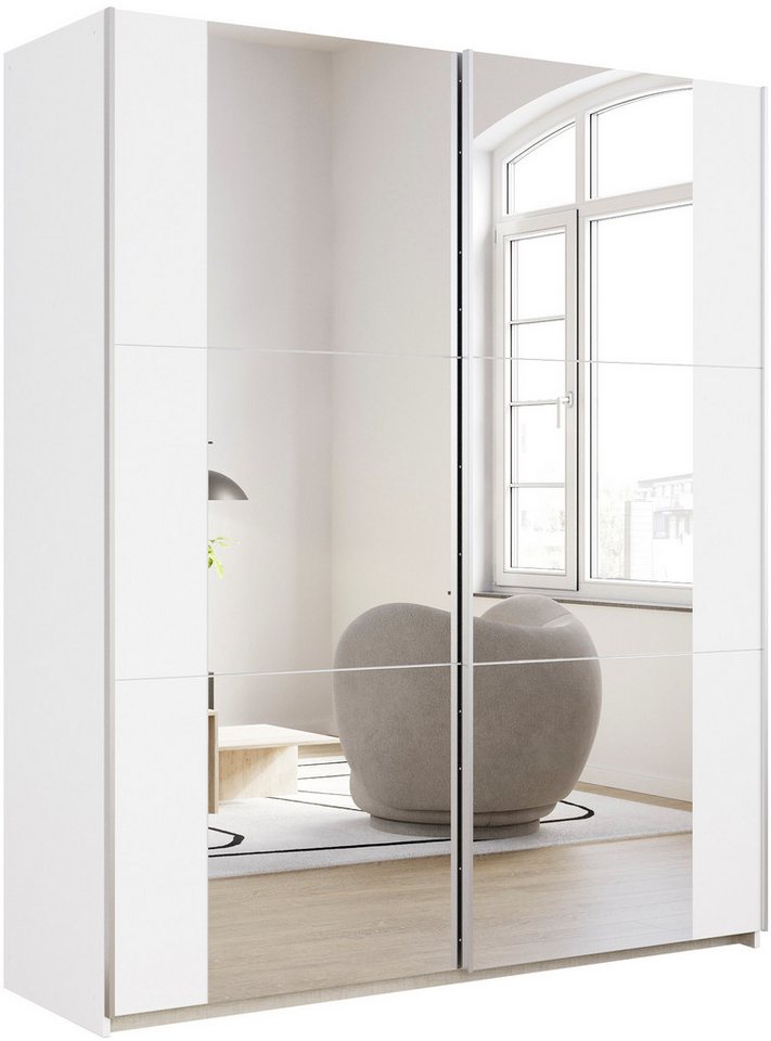 rauch Schwebetürenschrank Kleiderschrank Drehtürenschrank Schrank Garderobe KRONACH TOPSELLER (in 3 Ausstattungen BASIC/CLASSIC/PREMIUM, Breiten 131/175/218/261 cm) optional ohne, mit 1 oder 2 Spiegel, viel Stauraum MADE IN GERMANY von rauch