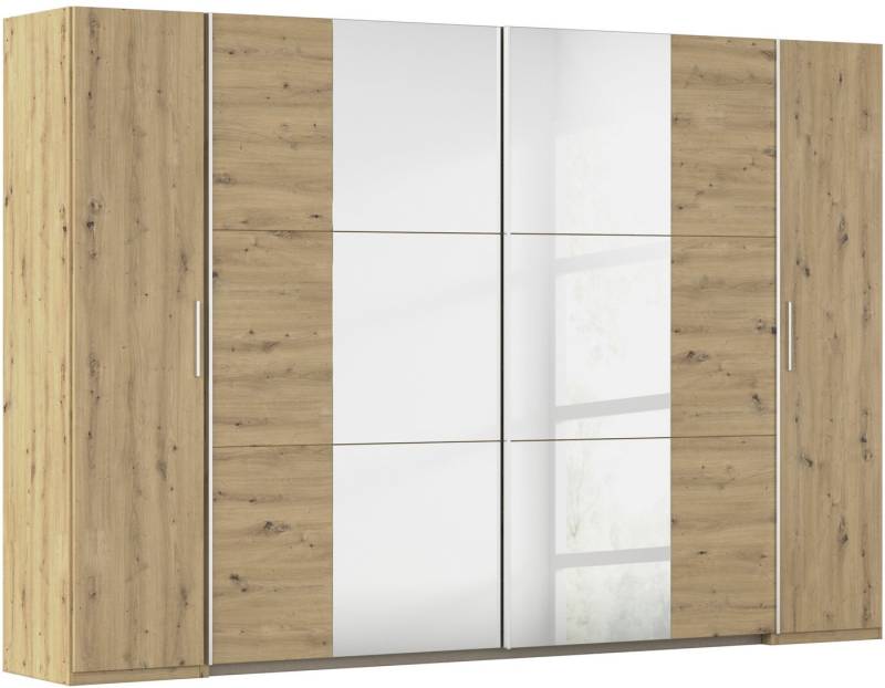 rauch Schwebetürenschrank Kleiderschrank Drehtürenschrank Schrank Garderobe KRONACH TOPSELLER (in 3 Ausstattungen BASIC/CLASSIC/PREMIUM, Breiten 225/268/311/354 cm) Kombischrank optional mit 1 oder 2 Spiegel viele Böden MADE IN GERMANY von rauch