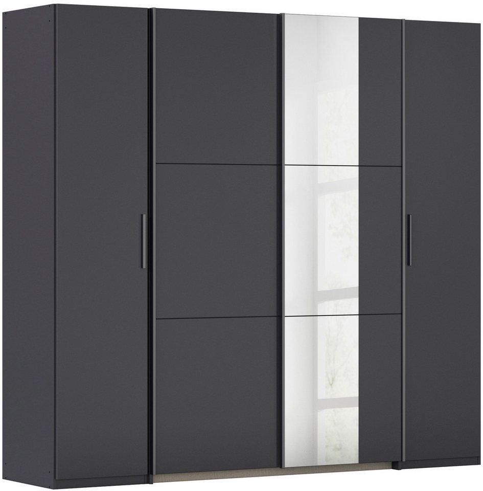 rauch Schwebetürenschrank Kleiderschrank Drehtürenschrank Schrank Garderobe KRONACH TOPSELLER (in 3 Ausstattungen BASIC/CLASSIC/PREMIUM, Breiten 225/268/311/354 cm) Kombischrank optional mit 1 oder 2 Spiegel viele Böden MADE IN GERMANY von rauch