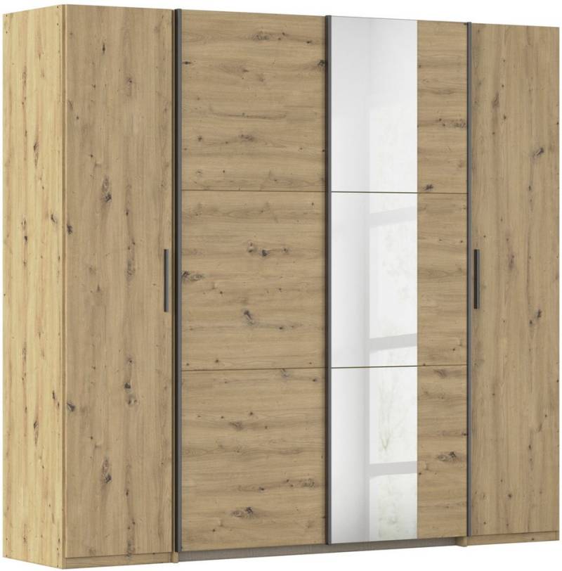 rauch Schwebetürenschrank Kleiderschrank Drehtürenschrank Schrank Garderobe KRONACH TOPSELLER (in 3 Ausstattungen BASIC/CLASSIC/PREMIUM, Breiten 225/268/311/354 cm) Kombischrank optional mit 1 oder 2 Spiegel viele Böden MADE IN GERMANY von rauch