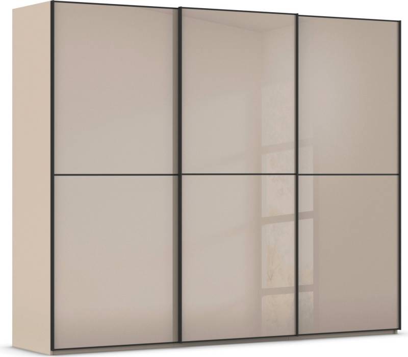 rauch Schwebetürenschrank Kleiderschrank Schrank Garderobe Schlafzimmerschrank SCALE-DUO edle zweigeteilte Türen Glas-Front mit 3 Zierleisten MADE IN GERMANY von rauch