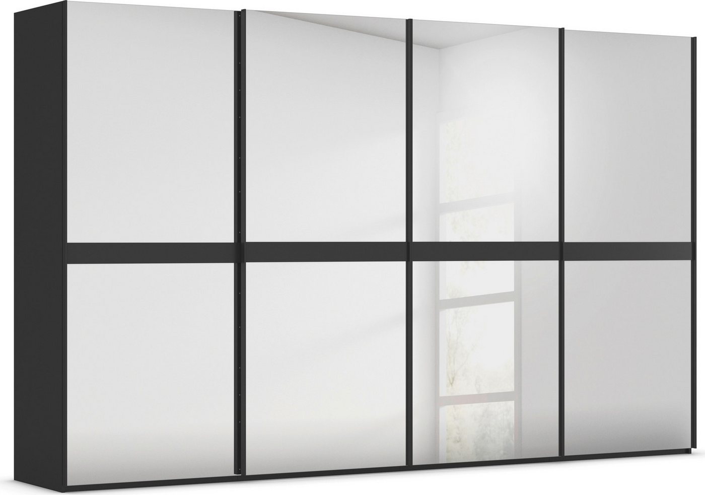 rauch Schwebetürenschrank Kleiderschrank Schrank Garderobe Schlafzimmerschrank SCALE-LINE edle Optik mit Bauchbinde in Korpusfarbe Spiegelfront MADE IN GERMANY rauch Schwebetürenschrank Kleiderschrank Schrank Garderobe Schlafzimmerschrank SCALE-LINE edle Optik mit Bauchbinde in Korpusfarbe Spiegelfront MADE IN GERMANY von rauch