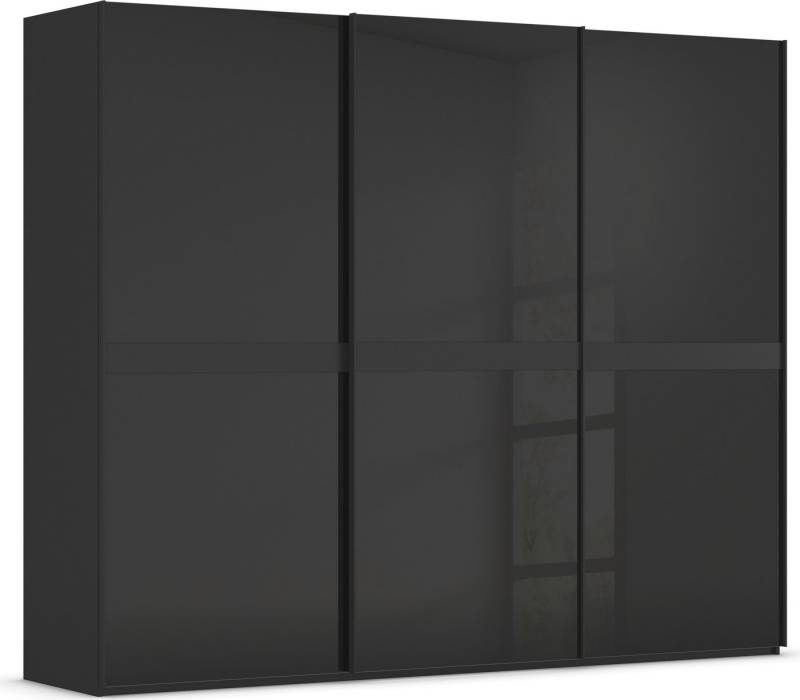rauch Schwebetürenschrank Kleiderschrank Schrank Garderobe Schlafzimmerschrank SCALE-LINE edle Optik mit Bauchbinde in Korpusfarbe mit Glasfront MADE IN GERMANY von rauch