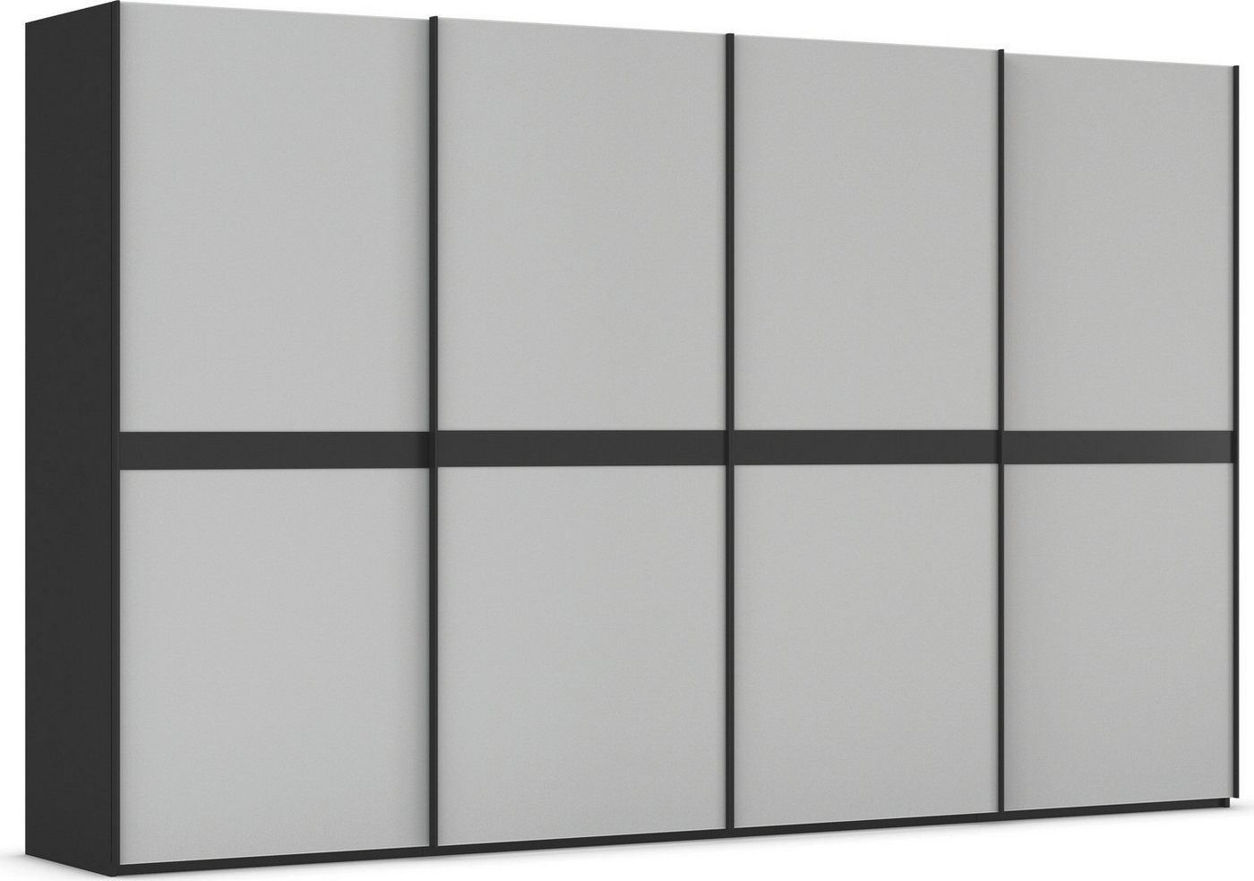 rauch Schwebetürenschrank Kleiderschrank Schrank Garderobe Schlafzimmerschrank SCALE-LINE edle Optik mit Bauchbinde in Korpusfarbe mit Glasfront MADE IN GERMANY rauch Schwebetürenschrank Kleiderschrank Schrank Garderobe Schlafzimmerschrank SCALE-LINE edle Optik mit Bauchbinde in Korpusfarbe mit Glasfront MADE IN GERMANY von rauch