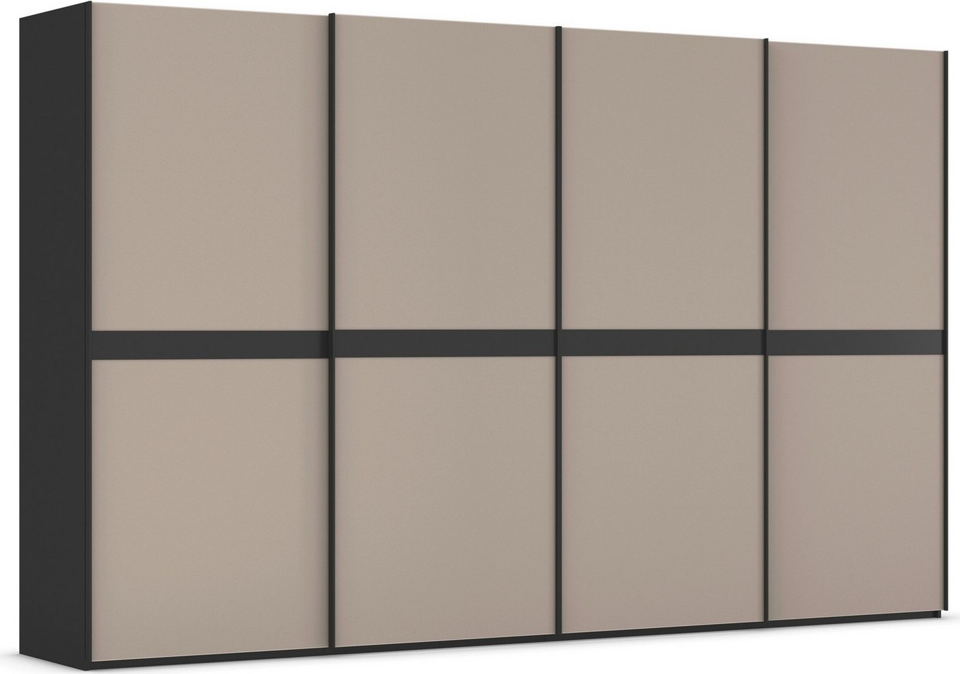 rauch Schwebetürenschrank Kleiderschrank Schrank Garderobe Schlafzimmerschrank SCALE-LINE edle Optik mit Bauchbinde in Korpusfarbe mit Glasfront MADE IN GERMANY rauch Schwebetürenschrank Kleiderschrank Schrank Garderobe Schlafzimmerschrank SCALE-LINE edle Optik mit Bauchbinde in Korpusfarbe mit Glasfront MADE IN GERMANY von rauch
