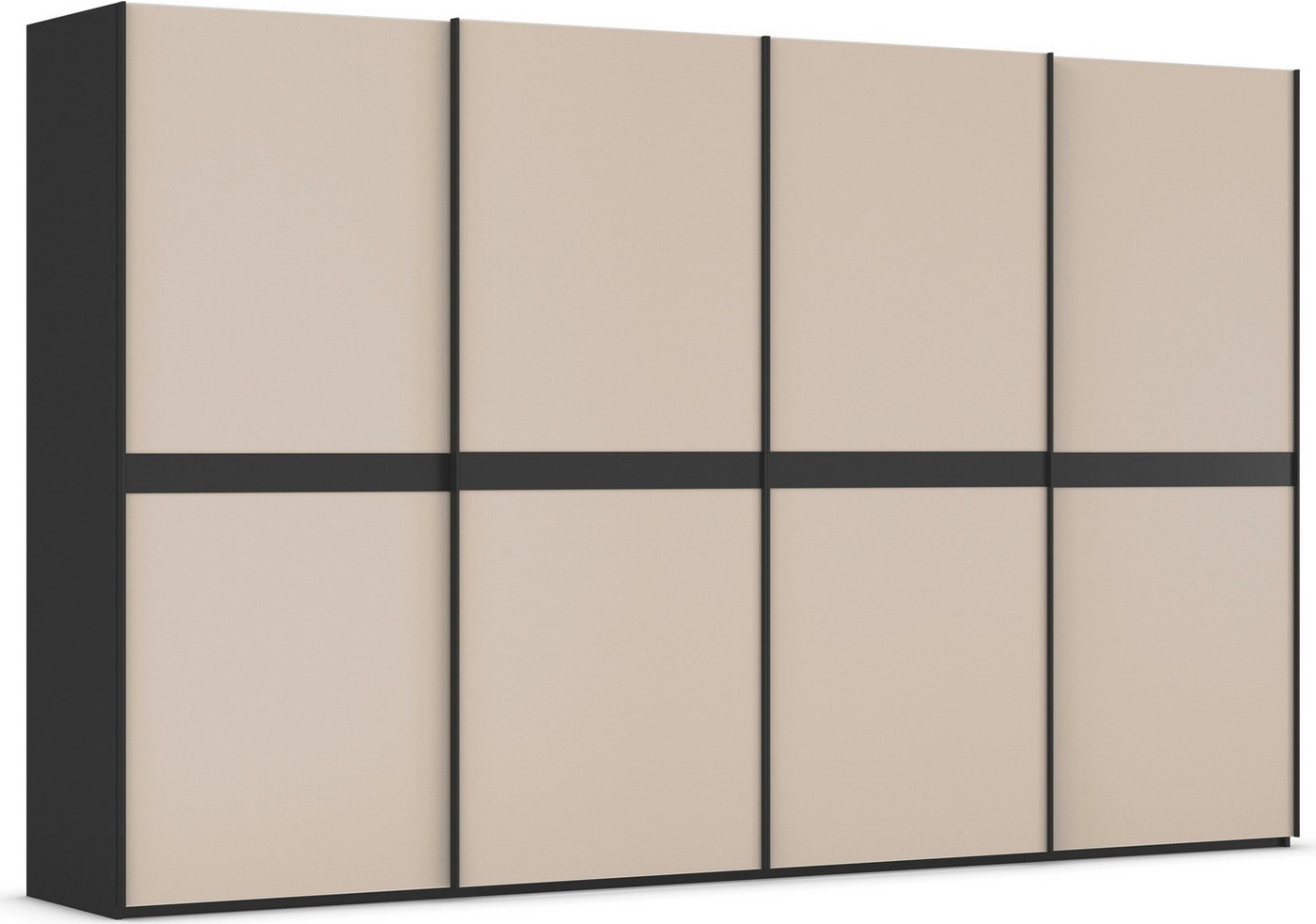 rauch Schwebetürenschrank Kleiderschrank Schrank Garderobe Schlafzimmerschrank SCALE-LINE edle Optik mit Bauchbinde in Korpusfarbe mit Glasfront MADE IN GERMANY rauch Schwebetürenschrank Kleiderschrank Schrank Garderobe Schlafzimmerschrank SCALE-LINE edle Optik mit Bauchbinde in Korpusfarbe mit Glasfront MADE IN GERMANY von rauch