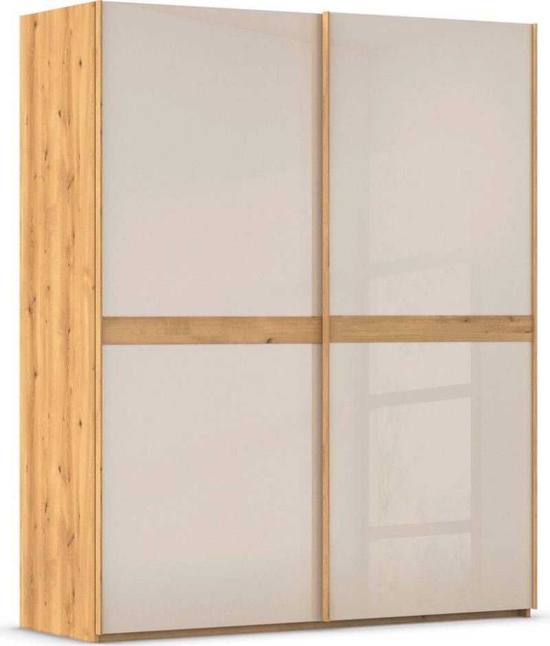 rauch Schwebetürenschrank Kleiderschrank Schrank Garderobe Schlafzimmerschrank SCALE-LINE edle Optik mit Bauchbinde in Korpusfarbe mit Glasfront MADE IN GERMANY von rauch