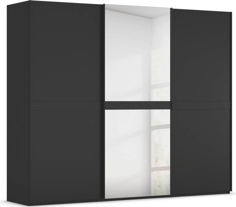 rauch Schwebetürenschrank Kleiderschrank Schrank Garderobe Schlafzimmerschrank SCALE-LINE edle Optik mit Bauchbinde in Korpusfarbe mit Spiegel MADE IN GERMANY von rauch
