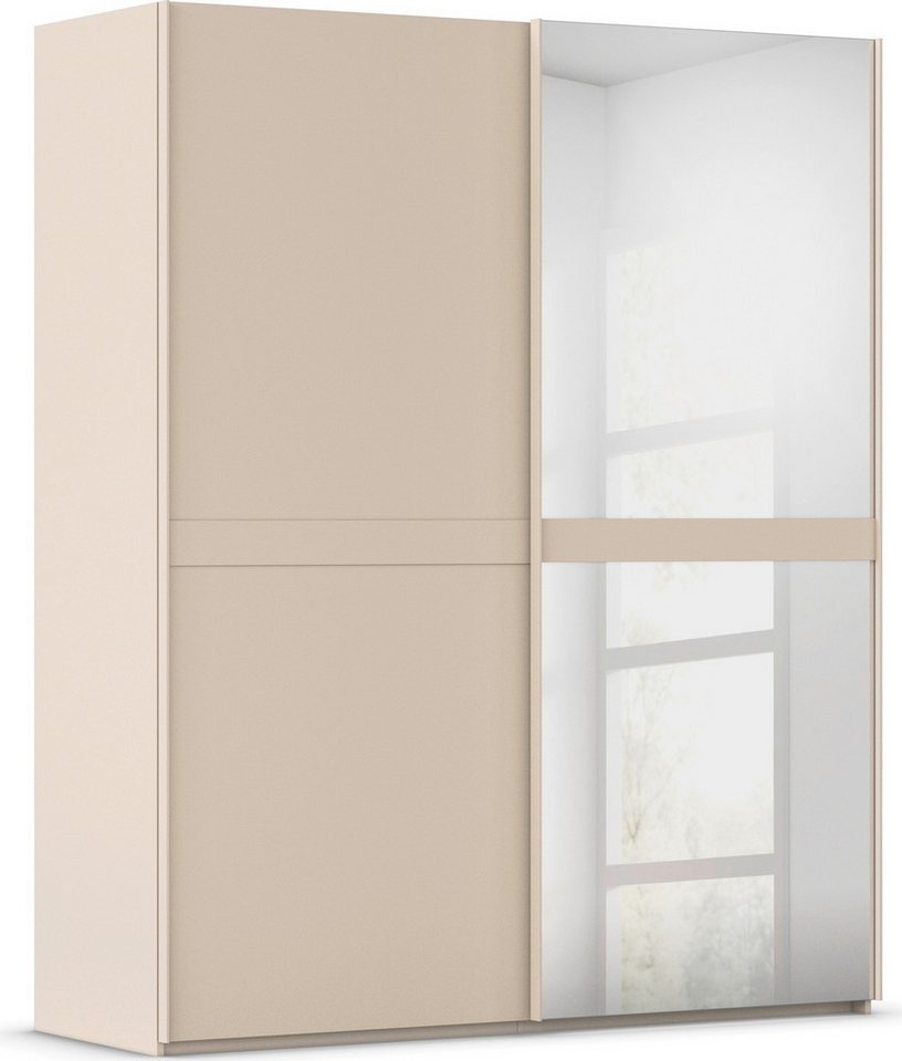rauch Schwebetürenschrank Kleiderschrank Schrank Garderobe Schlafzimmerschrank SCALE-LINE edle Optik mit Bauchbinde in Korpusfarbe mit Spiegel MADE IN GERMANY von rauch