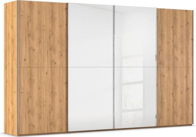 rauch Schwebetürenschrank Kleiderschrank Schrank Garderobe Schlafzimmerschrank SCALE-WOOD edle geteilte Front in massiver Asteiche mit Glastüren MADE IN GERMANY rauch Schwebetürenschrank Kleiderschrank Schrank Garderobe Schlafzimmerschrank SCALE-WOOD edle geteilte Front in massiver Asteiche mit Glastüren MADE IN GERMANY von rauch