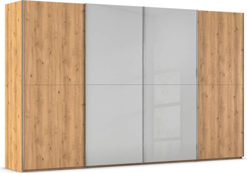 rauch Schwebetürenschrank Kleiderschrank Schrank Garderobe Schlafzimmerschrank SCALE-WOOD edle geteilte Front in massiver Asteiche mit Glastüren MADE IN GERMANY rauch Schwebetürenschrank Kleiderschrank Schrank Garderobe Schlafzimmerschrank SCALE-WOOD edle geteilte Front in massiver Asteiche mit Glastüren MADE IN GERMANY von rauch