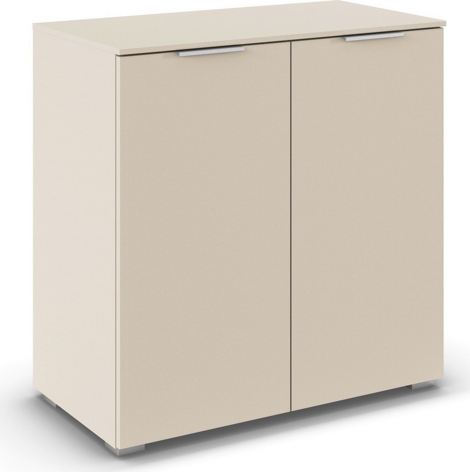 rauch Sideboard Türkommode Kommode Highboard ASTANA (Breite 80 cm / Höhe 81 cm, mit 2 Einlegeböden), mit 2 Türen, verstellbaren Böden und viel Stauraum MADE IN GERMANY von rauch
