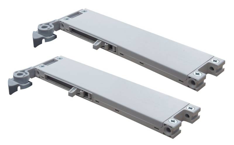 rauch Türdämpfer KRONACH, Grau, Kunststoff, Soft-Close-Funktion, (2 St), für Schwebetürenschränke von rauch