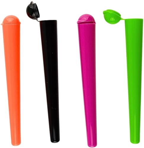 raupir Set Transporthülle zur sicheren Aufbewahung von normalen und konischen Zigaretten kein Knicken oder Brechen mehr wiederverwendbar wasserdicht Cone Holder Luftdicht Tubes (4) von raupir
