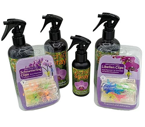raupir Starterset Orchideen Orchid Spray mit Clips Libellen Schmetterlinge Komplettpflege für Orchideen raupir Starterset Orchideen Orchid Spray mit Clips Libellen Schmetterlinge Komplettpflege für Orchideen von raupir