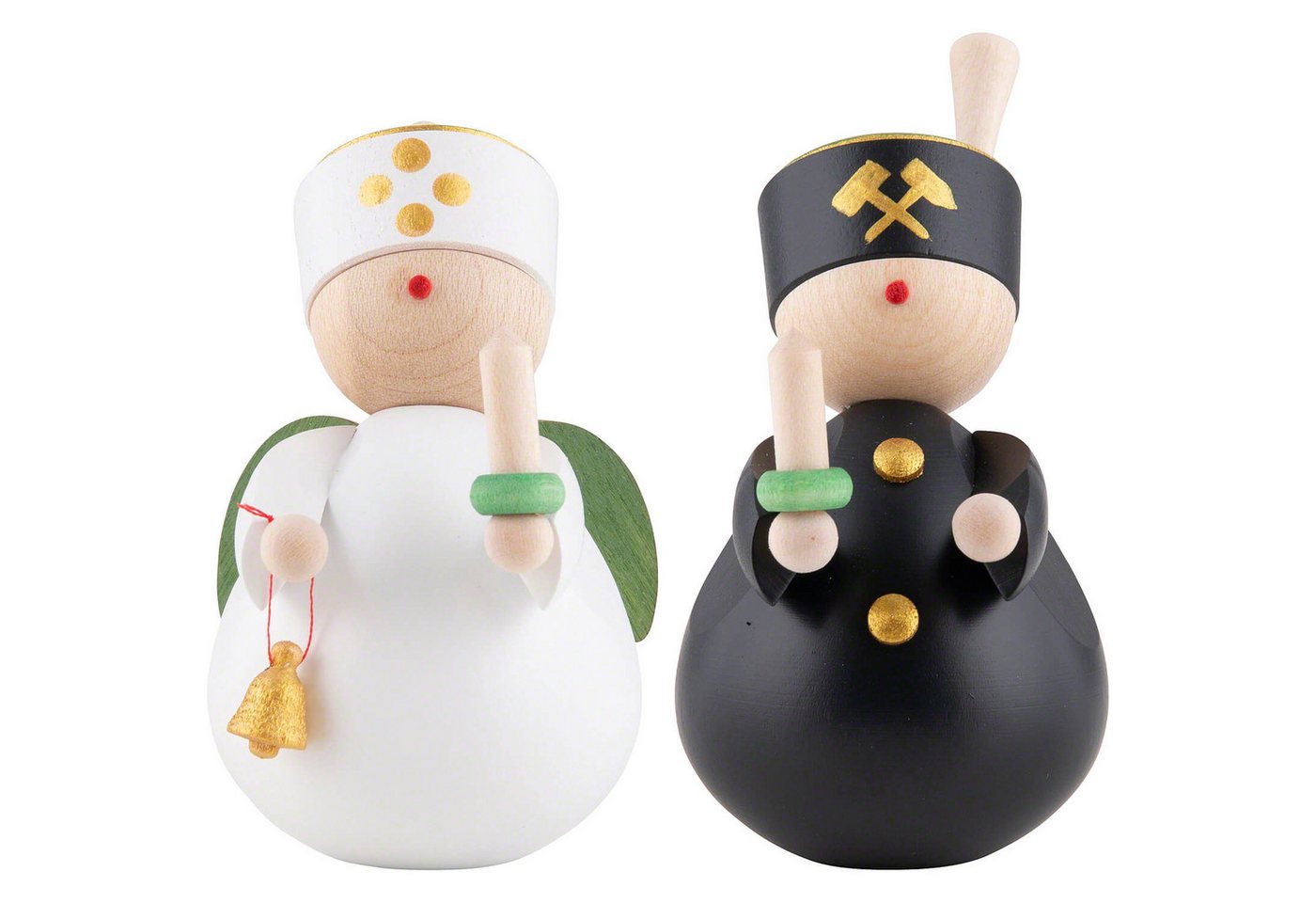 rauta Dekofigur Engel und Bergmann farbig (8cm) von Rauta von rauta