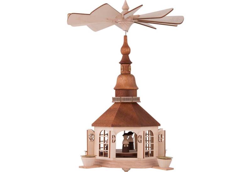 rauta Weihnachtspyramide 1-stöckige Pyramide Seiffener Kirche (30cm) von Rauta von rauta