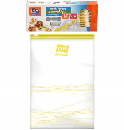 Ravi Frühstücks- und Backbeutel, 15 Stück, Fassungsvermögen 2,5 Liter, Mehrfarbig, Einheitsgröße Ravi Frühstücks- und Backbeutel, 15 Stück, Fassungsvermögen 2,5 Liter, Mehrfarbig, Einheitsgröße von ravi simple solutions