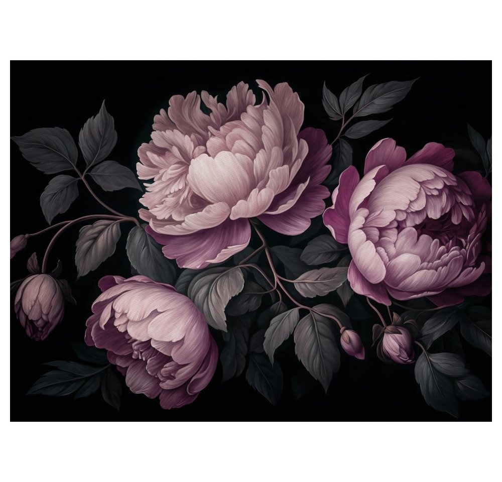 Platzset, "Düstere Romantik: Luxuriöses Blumenarrangement", raxxa, (Set, 4-St., Platzdecken) von raxxa