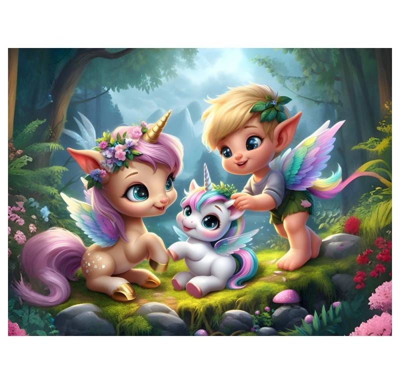 raxxa Platzset raxxa Premium-Platzset"Einhorn Baby", (Set, 2-St., Platzdecken) von raxxa