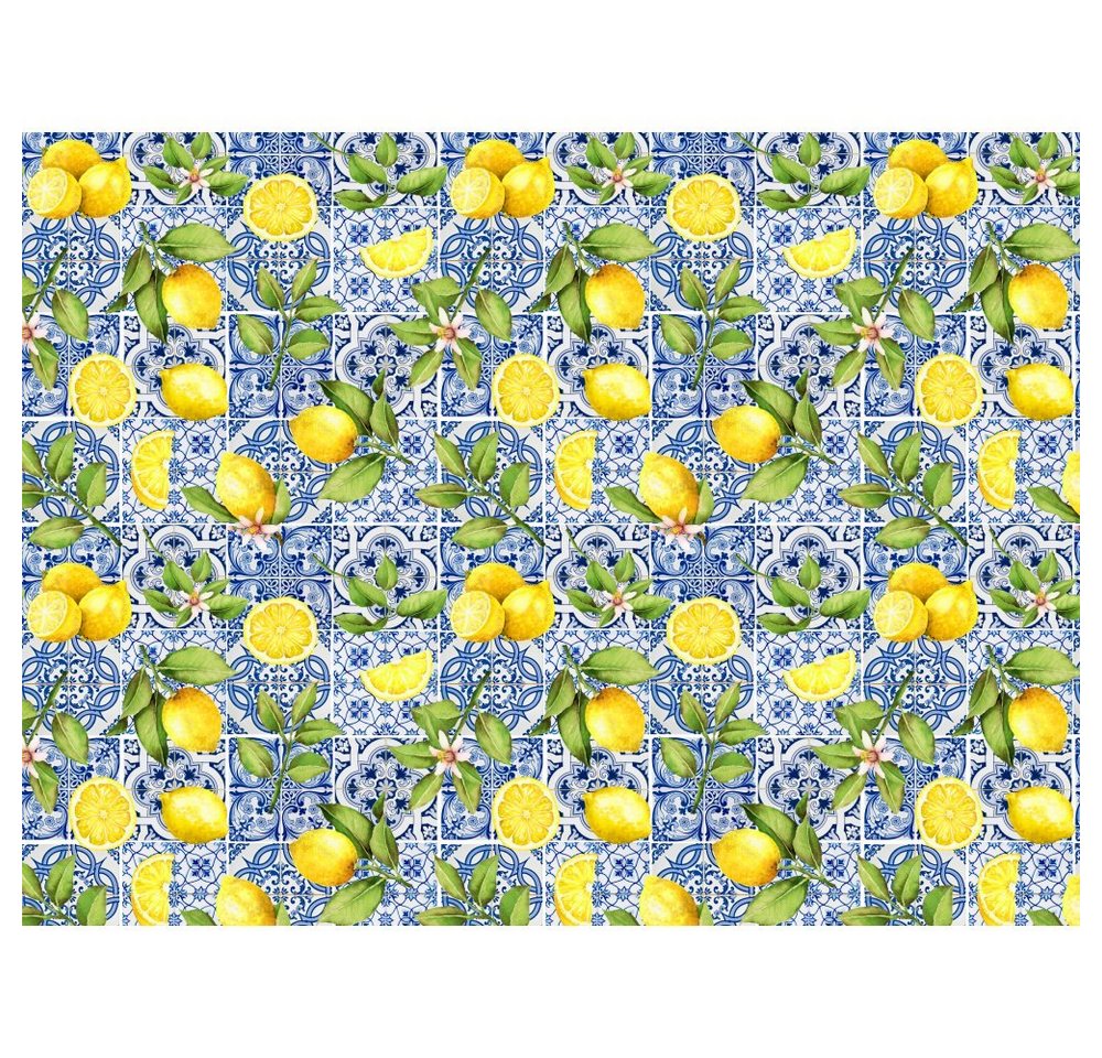 raxxa Platzset raxxa Premium-Platzset"Mediterrane Exotik auf Fliesen verewigt", (Set, 4-St., Platzdecken) von raxxa