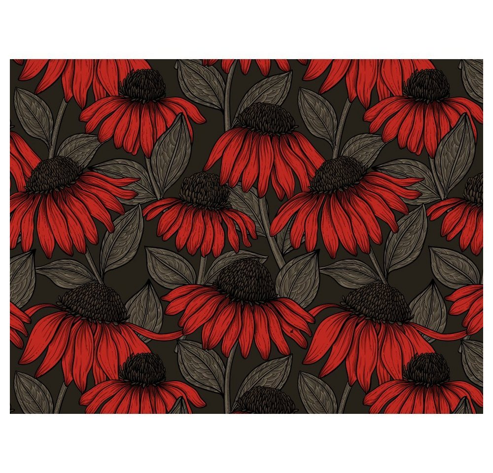 Platzset, raxxa Premium-PlatzsetRed coneflowers", raxxa, (Set, 2-St., Platzdecken)" von raxxa