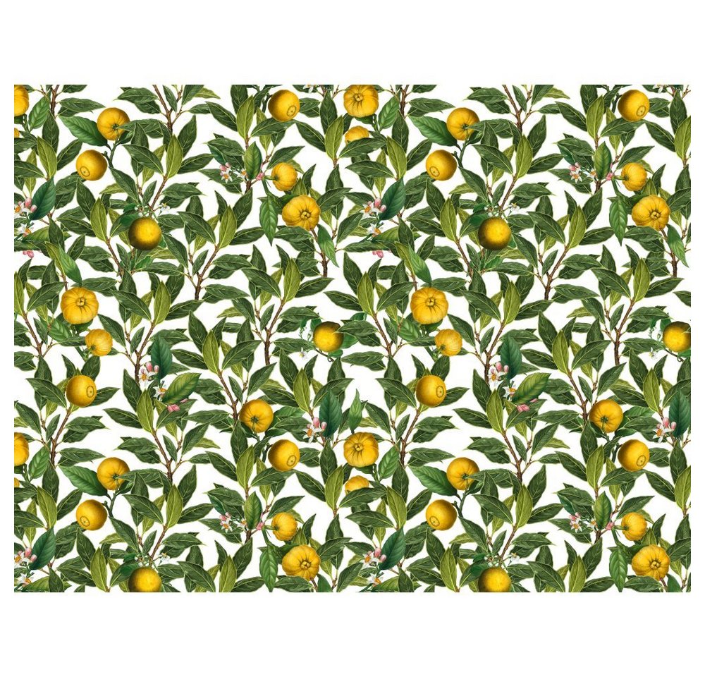 Platzset, raxxa Premium-Platzset"Zitronen Plantage", raxxa, (Set, 4-St., Platzdecken) von raxxa