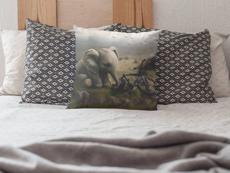raxxa Dekokissen Kissen "Der traurige Elefant" von raxxa
