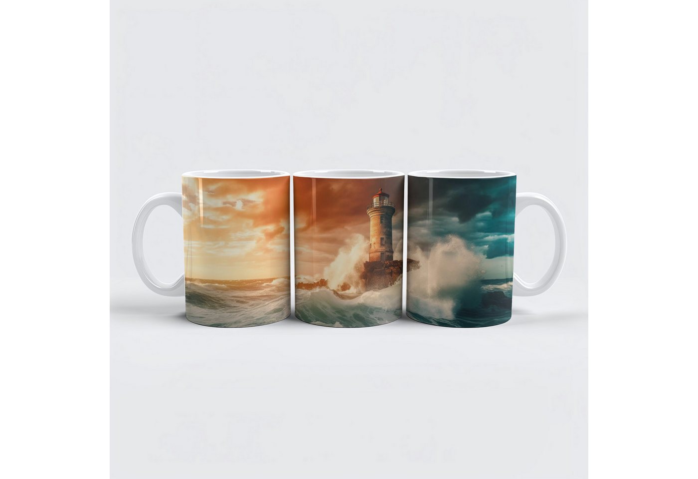 raxxa Tasse "Der Turm singt mit dem Sturmchor", Keramik von raxxa