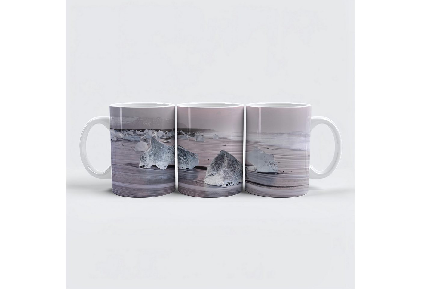 raxxa Tasse "Eis am schwarzen Strand", Keramik von raxxa