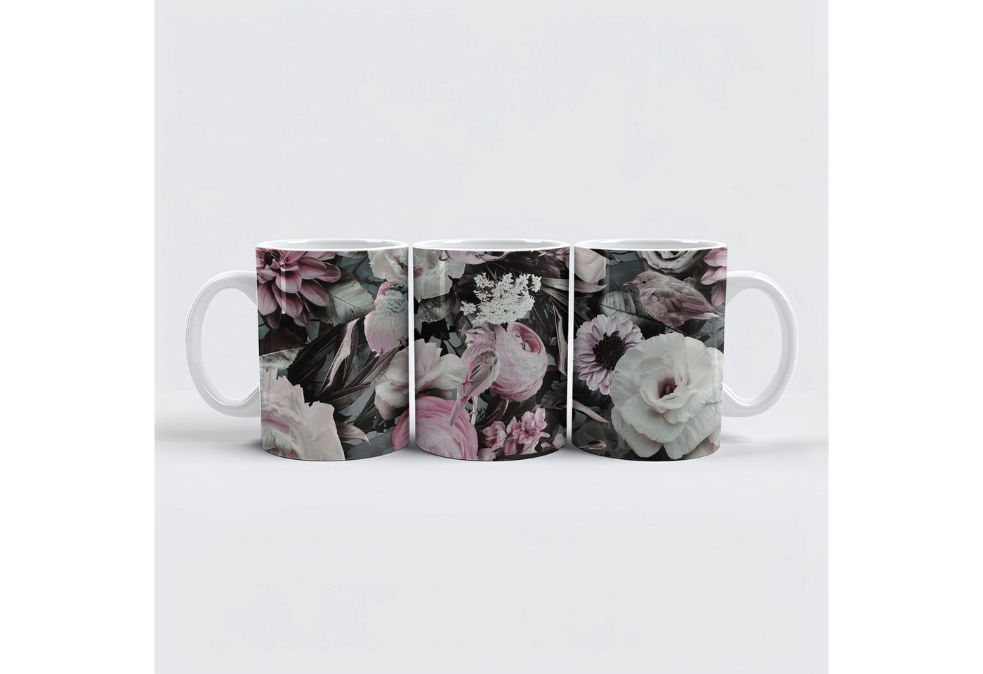 raxxa Tasse "Flower And Bird Spring Garden Pink", Keramik von raxxa