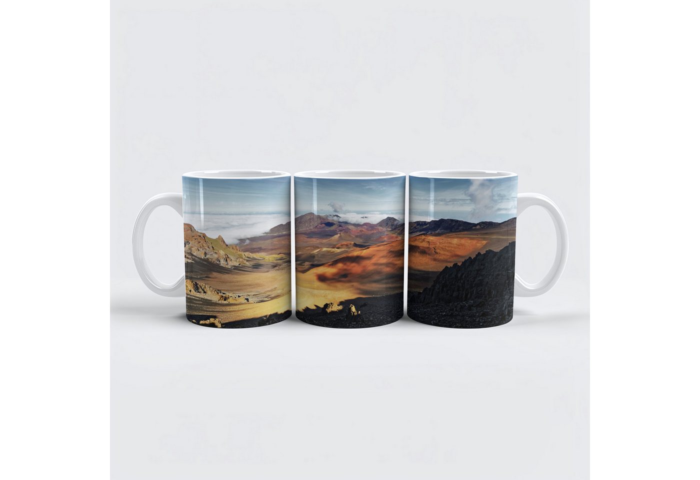 raxxa Tasse "Kraterlandschaft mit markanten Schatten", Keramik von raxxa