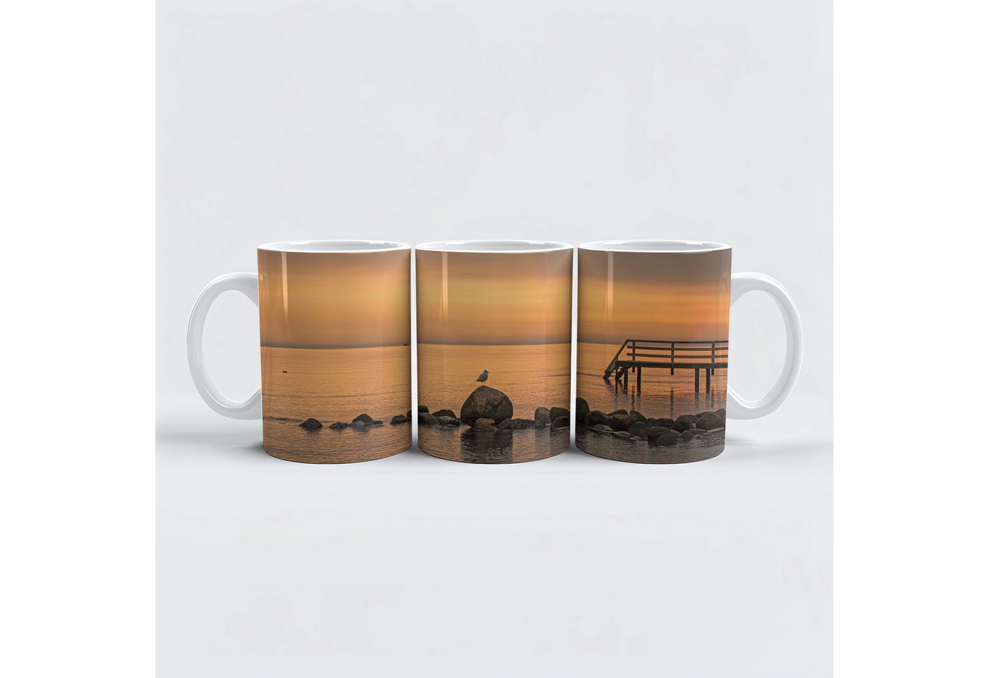 raxxa Tasse "Morgenidylle in Niendorf", Keramik von raxxa