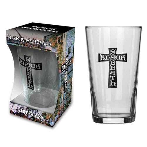 razamataz BLACK SABBATH BIERGLAS BEER GLASS FIRST ALBUM LOGO PINT 570 ml von razamataz