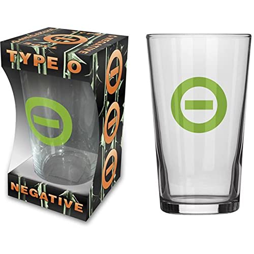 razamataz TYPE O NEGATIVE BIERGLAS BEER GLASS OCTOBER RUST NEGATIVE SYMBOL PINT 570 ml von razamataz