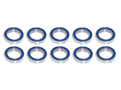10x Kugellager 13x19x4 mm - MR1319 2RS Radial Rillenkugellager Wälzlager rcbay Chromstahl beidseitig gedichtet für 13mm Welle von rcbay