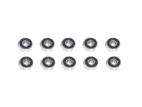 10x Kugellager 2x6x2,5 mm - MR62 2RS Radial Rillenkugellager Wälzlager rcbay Chromstahl beidseitig gedichtet für 2mm Welle von rcbay