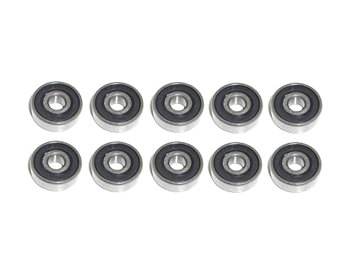 10x Kugellager 6x19x6 mm - 626 2RS Radial Rillenkugellager Wälzlager rcbay Chromstahl beidseitig gedichtet für 6mm Welle von rcbay