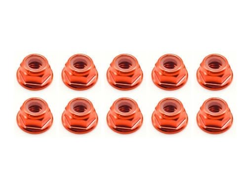 10x Stoppmutter mit Flansch DIN6926 Aluminium - Mutter ohne Sperrverzahnung rcbay Stoppmuttern Muttern Flanschmuttern M5 - Orange 10x Stoppmutter mit Flansch DIN6926 Aluminium - Mutter ohne Sperrverzahnung rcbay Stoppmuttern Muttern Flanschmuttern M5 - Orange von rcbay