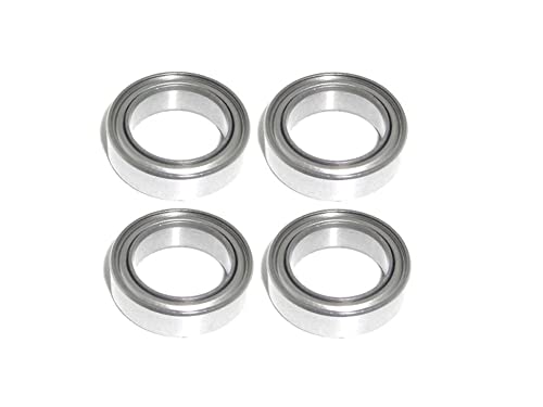 4x Edelstahl Kugellager 10x15x4 mm - S6700 ZZ NIRO rostfrei Radial Rillenkugellager Wälzlager rcbay AISI 440C von rcbay