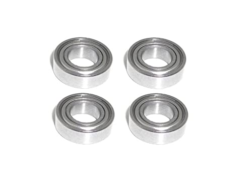 4x Edelstahl Kugellager 5x10x4 mm - SMR105 ZZ NIRO rostfrei Radial Rillenkugellager Wälzlager rcbay AISI 440C von rcbay