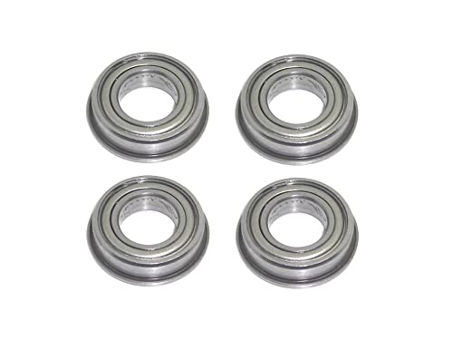 4x Kugellager mit Bund 10x22x6 mm - F6900 ZZ Flanschlager Bundlager Rillenkugellager rcbay Chromstahl beidseitig gedichtet für 10mm Welle von rcbay