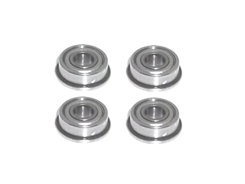 4x Kugellager mit Bund 3x8x3 mm - MF83 ZZ Flanschlager Bundlager Rillenkugellager rcbay Chromstahl beidseitig gedichtet für 3mm Welle von rcbay
