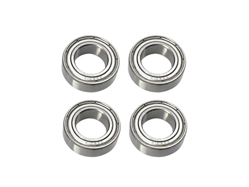 Kugellager 63801 ZZ 12x21x7 mm Radial Rillenkugellager Wälzlager 4 Stück rcbay Rillenkugellager Chromstahl beidseitig gedichtet von rcbay