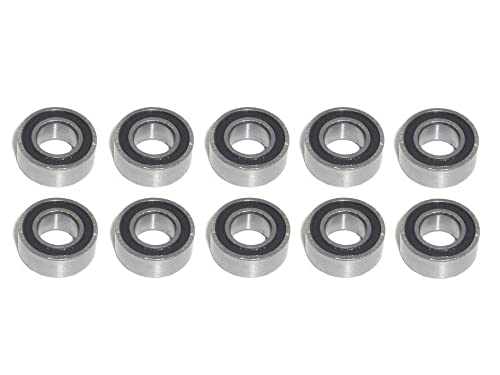 Kugellager MR105 W3 2RS 5x10x3 mm Miniaturkugellager Rillenkugellager 10 Stück rcbay Kugellager Chromstahl beidseitig gedichtet von rcbay