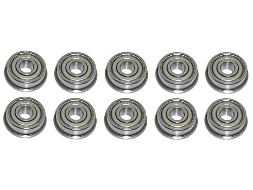 Kugellager mit Bund F606 ZZ 6x17x6 mm Flanschlager Bundlager 10 Stück rcbay kleine Miniaturkugellager aus Chromstahl mit Flansch von rcbay