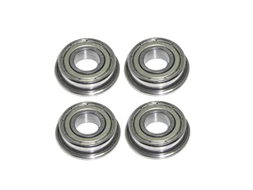 Kugellager mit Bund F697 ZZ 7x17x5 mm Flanschlager Bundlager 4 Stück rcbay Wälzlager Bundkugellager für Hobby CNC und Modellbau von rcbay