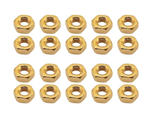 M2 DIN934 Sechskantmutter Mutter Stahl mit Titan Nitrid Beschichtung gold 20 Stück rcbay TIN Muttern M2 DIN934 Sechskantmutter Mutter Stahl mit Titan Nitrid Beschichtung gold 20 Stück rcbay TIN Muttern von rcbay