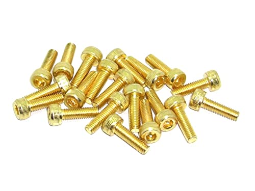 M3x10 DIN912 goldene Zylinderkopfschraube Stahl 12,9 Titan Nitrid beschichtet 20 Stück rcbay M3 Innensechskant von rcbay
